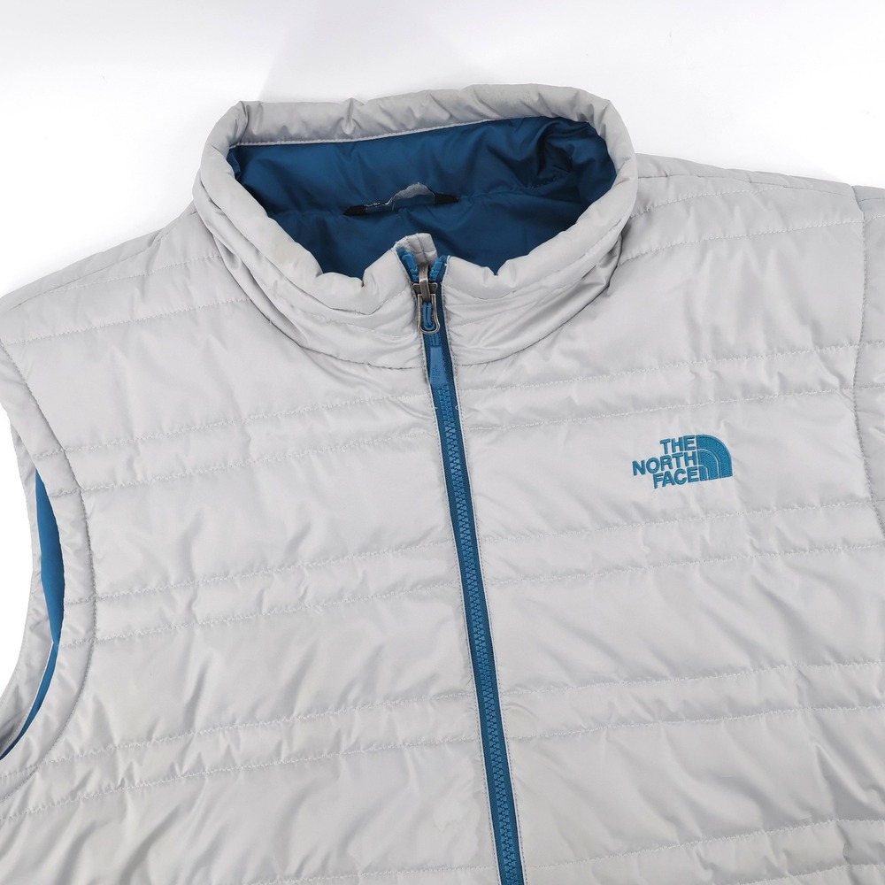 THE NORTH FACE Flare Insulated Vest Quilted Puffer Vest Gray Mens Large